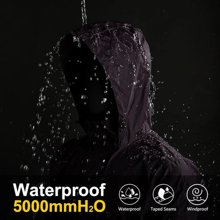 33,000ft Windbreaker, raincoat waterproof man, purple, S