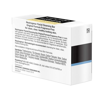 Neutrogena Acne Prone Skin Formula Facial Bar, 3.5 Ounce (Pack of 2) Original, Fragrance Free 3.5 Ounce (Pack of 3)