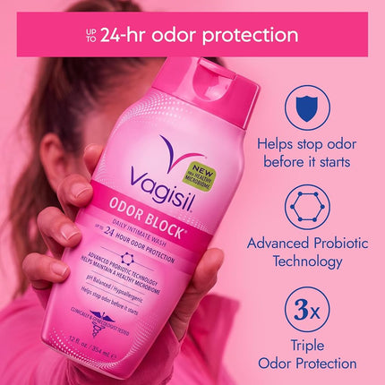 Vagisil Intimate Wash, Odor Block, 12 Ounce