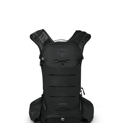 Osprey Raptor 10L Men's Mountain Biking Backpack with Hydraulics Reservoir, Black, Black, One Size, Mountain Biking Backpack With Hydraulics Reservoir