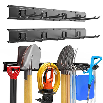 Garage Garden Tool Organizer Wall Mount, Heavy Dut