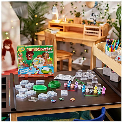 Crayola Metallic Clay Art Kit with Paints, Fossil Molds, Gift for Kids, Ages 7, 8, 9, 10