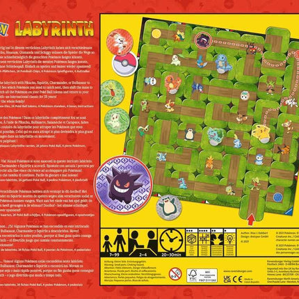 Ravensburger Pokémon Labyrinth – Moving Maze Family Board Game for Kids Age 7+ | Fun Strategy Game for 2–4 Players |Perfect Pokémon Gift for Boys & Girls