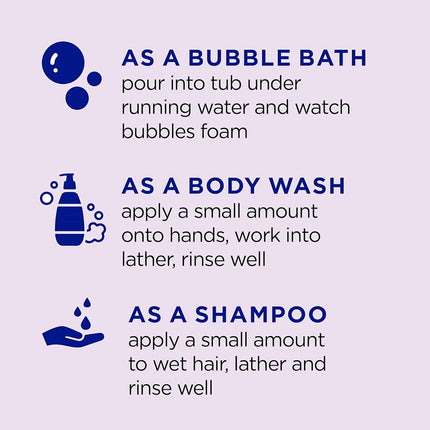 Dr Teal's Kids 3-in-1 Bubble Bath, Body Wash & Shampoo, Sleep Blend with Melatonin, Lavender & Chamomile Essential Oil, 20 fl (Pack of 3)