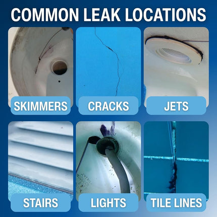 Leakmaster BLUEDYE8OZ Pool DYE Leak Detection, Blue