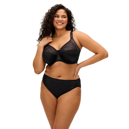 Elomi Women's Cate Underwire Full Cup Banded Bra Coverage,Black,46H