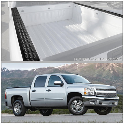 DNA MOTORING Pair of Stepside Bed Rail Caps w/o Stake Holes Compatible with 07-13 Silverado/Sierra 1500 2500HD 6'6 Fleetside Beds,ZTL-Y-0311