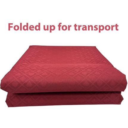 YH Poker 108X60Inch Section of Suited Poker Table Speed Cloth (Burgundy)