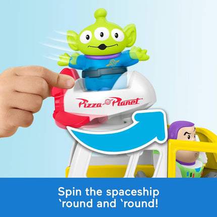Fisher-Price - Disney and Pixar Toy Story Pizza Planet Truck Children's Toy with Buzz Lightyear and Alien Figures for Children from 18 Months