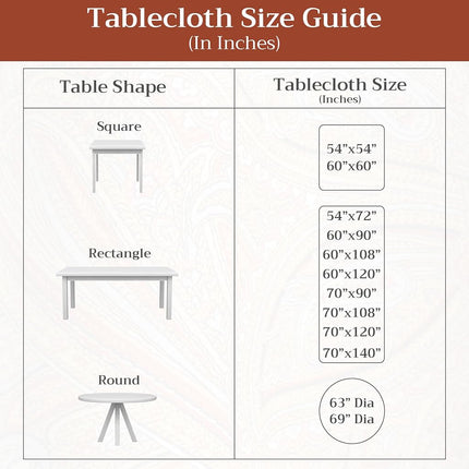Maison d' Hermine Table Cloth Rectangle Table Reusable 100% Cotton 60"x120"