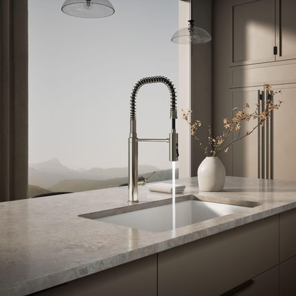 Grifo de cocina Kohler 24982-SN Purist, níquel pulido vibrante