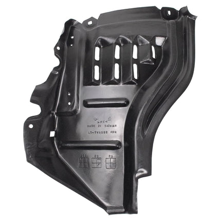 TRQ Front Right Forward Inner Fender Liner Black Passenger Side