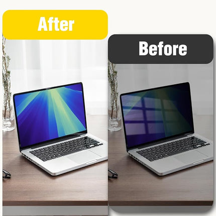 F FORITO Magnetic Privacy Screen Protector Compatible with MacBook Pro 16 inch (2021-2024, M1, M2, M3, M4 Pro/Max), Removable 360° Anti Peeping Anti Blue Light Anti Glare Laptop Privacy Shield