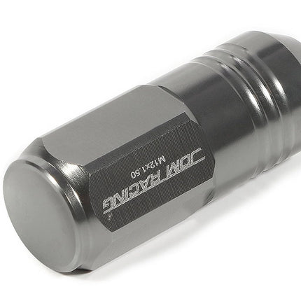 DNA MOTORING LN-ZTL-9020-15-GM 20Pcs Closed End Design M12 x 1.25 Aluminum Alloy Wheel Lug Nuts + Deep Drive Extension Adapter, 20mm OD/50mm Height (Gun Metal)
