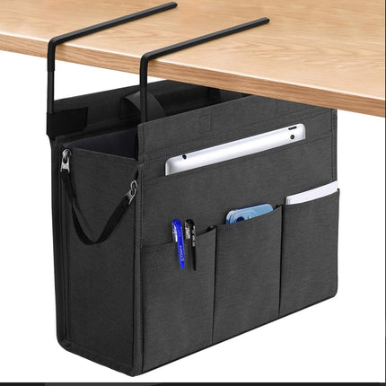 MASTLU Under Desk Hanging Storage Bag, Desk Organi