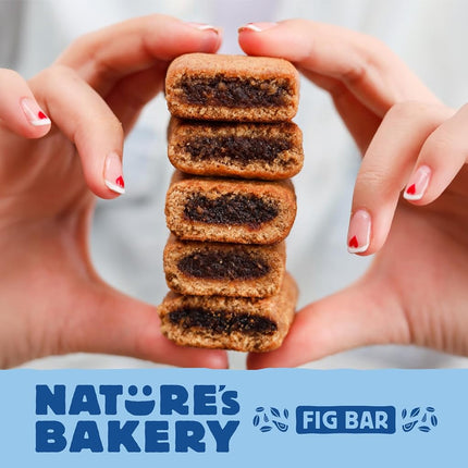 Barritas de higo de trigo integral molido a la piedra Nature's Bakery - Manzana y canela - 2 oz - Caja de 12
