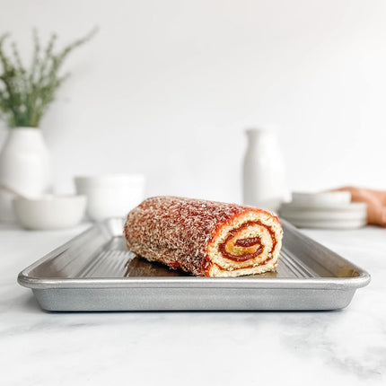 USA Pan Bakeware Jelly Roll Pan, Warp Resistant Nonstick Baking Pan, Made in The USA from Aluminized Steel