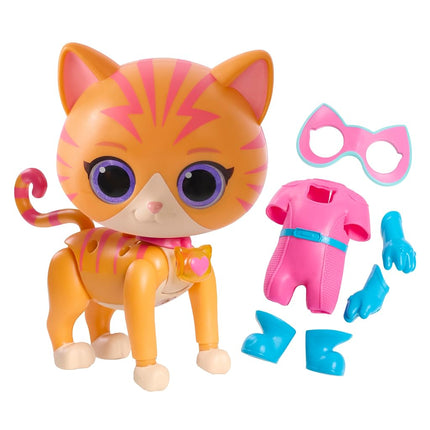 SuperKitties Chat-tastique Ginny transformable, jouets pour enfants dès 3 ans, cadeaux