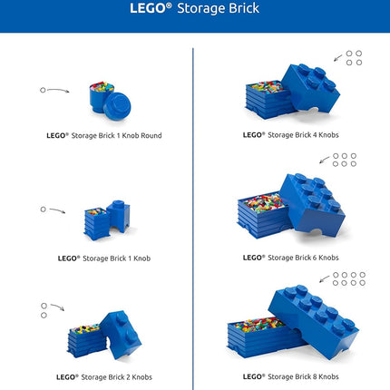 Lego Storage by Room Copenhagen Brick 4, Red