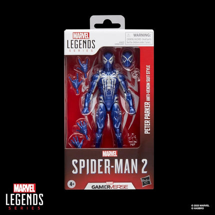 Marvel Legends Series Gamerverse Peter Parker Anti-Venom Suit Style, Spider-Man 2 Video Game -Inspired Collectible 6 Inch Action Figure