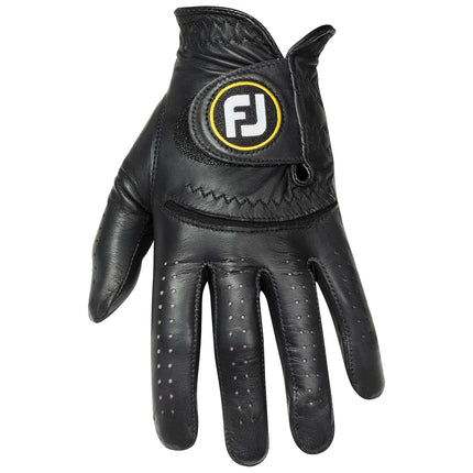 FootJoy Men's StaSof Golf Glove, Black, Large, Worn on Left Hand