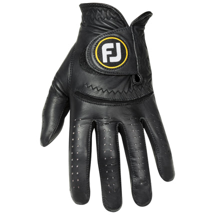 Footjoy Men's StaSof Golf Glove, Black, Medium, Worn on Left Hand