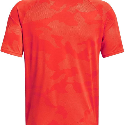 Under Armour Men's Tech 2.0 5c Short Sleeve T-Shirt, Jacquard Dark Orange / Black, S
