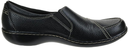Clarks Women's Ashland Lane Q Slip On Loafer, Burgundy, 6 M US, Black, 40 EU Weit