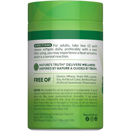 Oregano Oil Softgel Capsules | 1500mg | 90 Count | Contains Carvacrol | Non-GMO, Gluten Free| by Nature's Truth