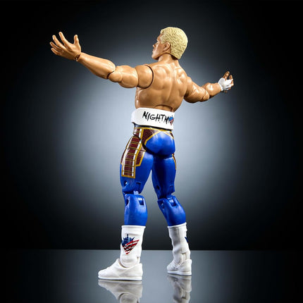 Mattel WWE Top Picks Elite Action Figure & Accessory Set, The American Nightmare Cody Rhodes 6" Collectible with Interchangeable Hands, Ring Gear & 25 Points of Articulation
