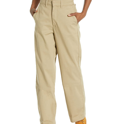 Dickies Women's High Rise Wide Leg Twill Pants, Ri