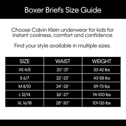 Calvin Klein Boys' 5 Pack Boxer Briefs, Fall Basic Pack, S
