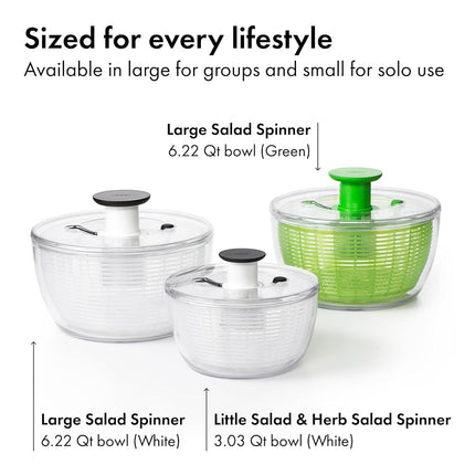 OXO 1045409BL Good Grips Little Salad & Herb Spinner Small