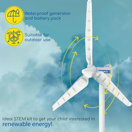 Thames & Kosmos Wind Power Kit | Build a Realistic Wind Turbine Model | STEM Science Experiment | Renewable Energy Physics Kit | Educational Toy for Kids Ages 8+ | Hands-On Learning