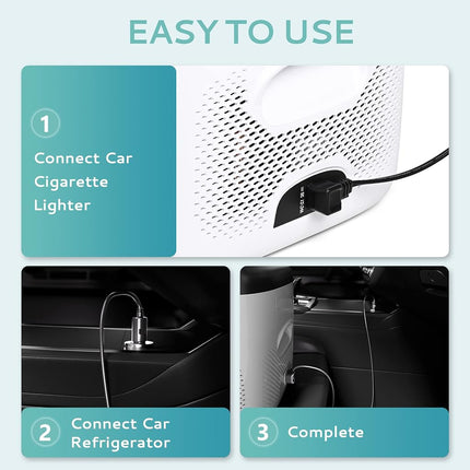 EUHOMY 11.6FT(3.5M) 12V DC Power Cord Cable, DC Power Cord 12V for Car Refrigerator Portable Freezer Electric Cooler. 2 Pin Lead Cable Plug Wire Compatible with 12 Volt Refrigerator