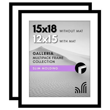 Americanflat 15x18 Picture Frame with Polished Ple