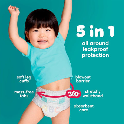 Pampers Pull On Cruisers 360° Fit Disposable Baby Diapers with Stretchy Waistband, Super Pack (Packaging May Vary)
