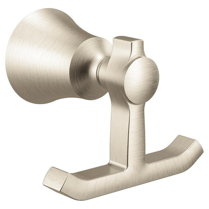 Moen YB0303BG Flara Double Robe Hook, Brushed Gold