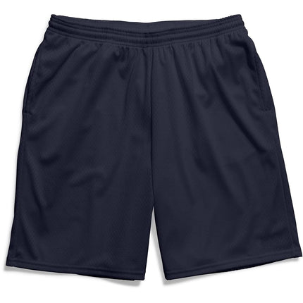 Hanes Sport Men's Mesh Pocket Shorts, Men’s Performance Gear Shorts, Men’s Athletic Shorts, 9" Inseam, Navy, Medium