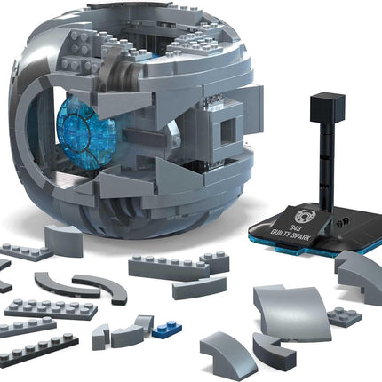 Mega Halo Model Replica Building Toy, 343 Guilty Spark with 609 Pieces, Lights & Sounds, Build & Display Set for Collectors, Gift Ideas for Adults