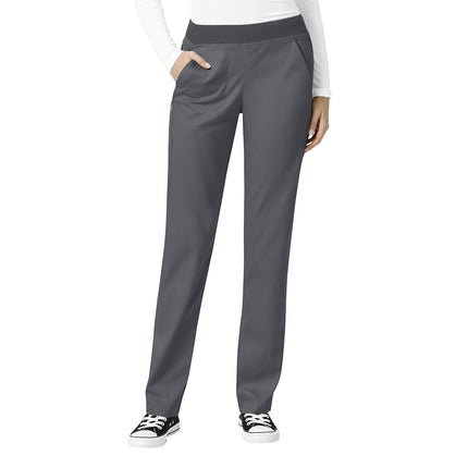 WonderWink 5419PPEWTXSP WonderWink PRO Women's Knit Waist Cargo Pant, Pewter, Petite-XS Size