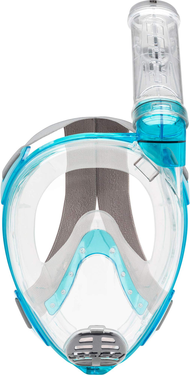 Cressi Baron Full Face Masks, Clear/Aquamarine, S/M