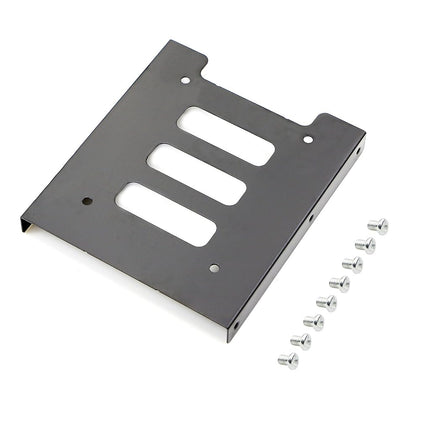 Pasow Paquete de 2 soportes de metal para discos duros SSD HDD de 2.5" a 3.5" para PC (soporte)