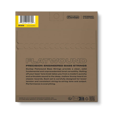 Dunlop DBFS40100 40-100 Long Scale Flat String Set