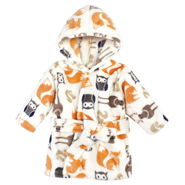 Hudson Baby Unisex Baby Plush Animal Face Bathrobe