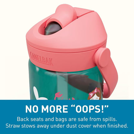 Camelbak Thrive Flip Straw Kids 415 ml – sport bottle – leak-proof – child-friendly size – easy drinking closure – ideal for on the go – Mermaid Friends, size: OS