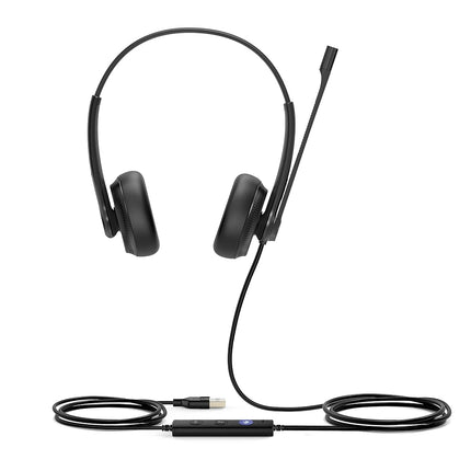 Yealink 1308043 UH34 Dual Microsoft Teams USB-Headset,Black