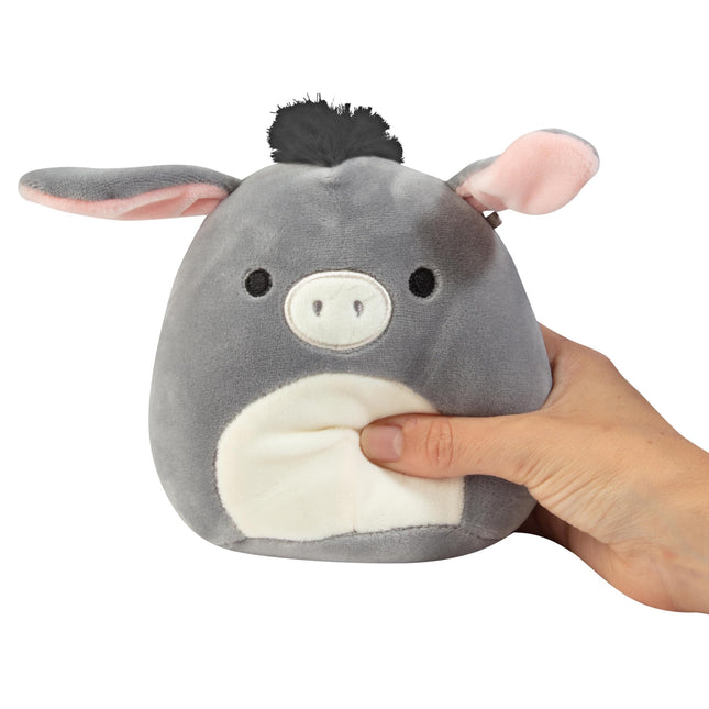 Squishmallows 5-Inch Jason The Donkey Mini Plush - Official Jazwares Plush - Collectible Squishy Soft Farm Stuffed Animals Toy - Gift for Kids, Girls & Boys