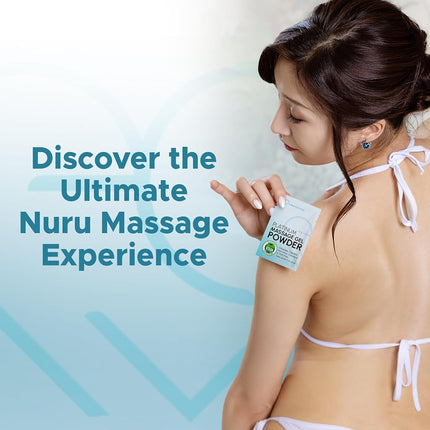 Japanese Nuru Massage Gel Powder & Bowl Set, 2 x 5g Sachets + Mixing Bowl