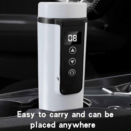ZLPTEAM Portable Insulin Cooler with USB Charger - Diabetic Travel Medication Cooler, Car Refrigerator for Medicine Storage, Compact Cooling Organizer (Requires Continuous Power) White